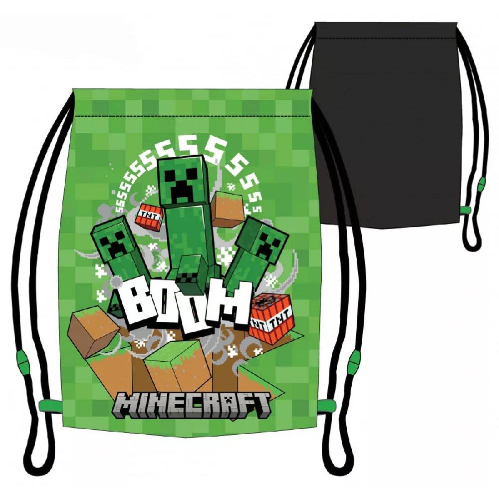 Lau Fashion Minecraft Gymtasche Turnbeutel Schuhbeutel Cool Schulter Tasche Schule 32x37cm