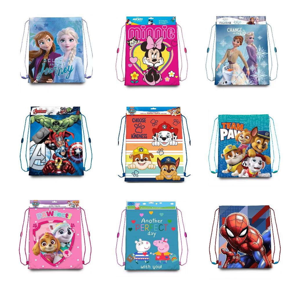 Lau Fashion Paw Patrol Gymtasche Turnbeutel Schuhbeutel Frozen Schulter Tasche Schule 40x30cm