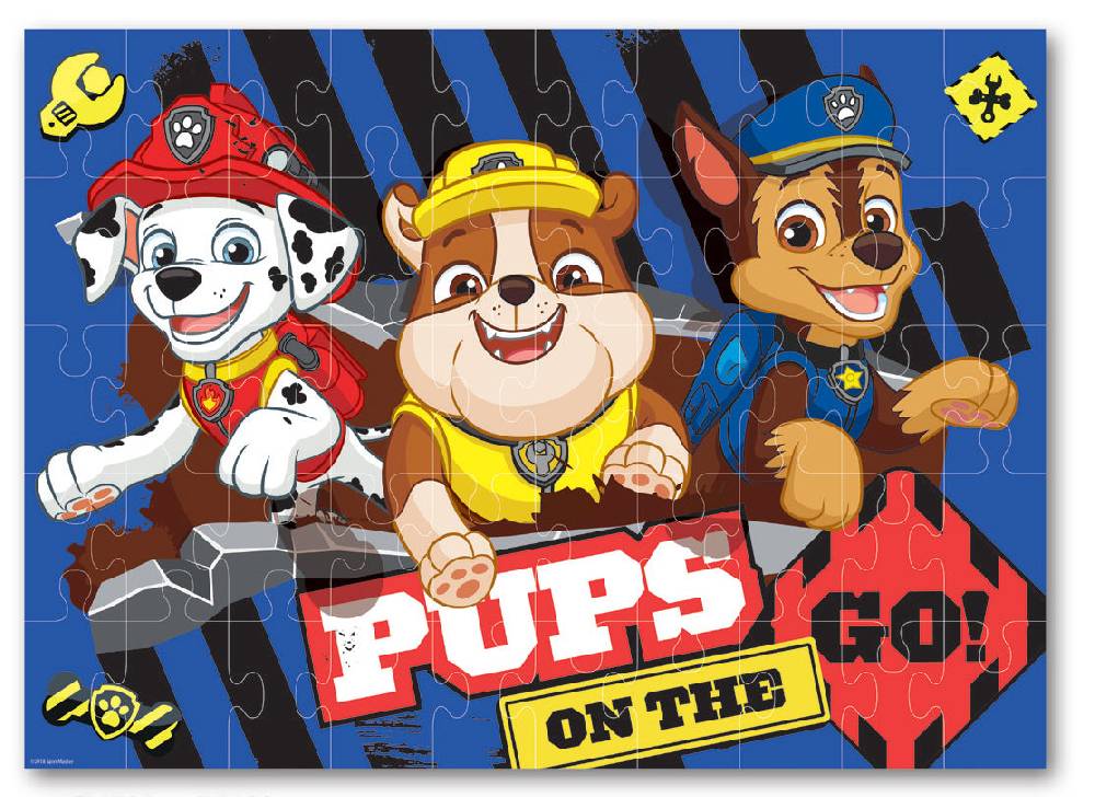 Lau Fashion Paw Patrol "Pups On The Go" Kinderpuzzle 50 Teile Kinder Ab 3 Jahre