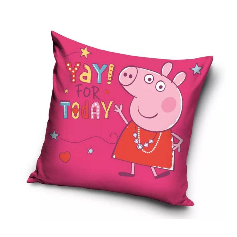 Lau Fashion Peppa Wutz Kopfkissenbezug Kissenbezug Kissenhülle Kinder Bett Sofa Logo 40x40cm