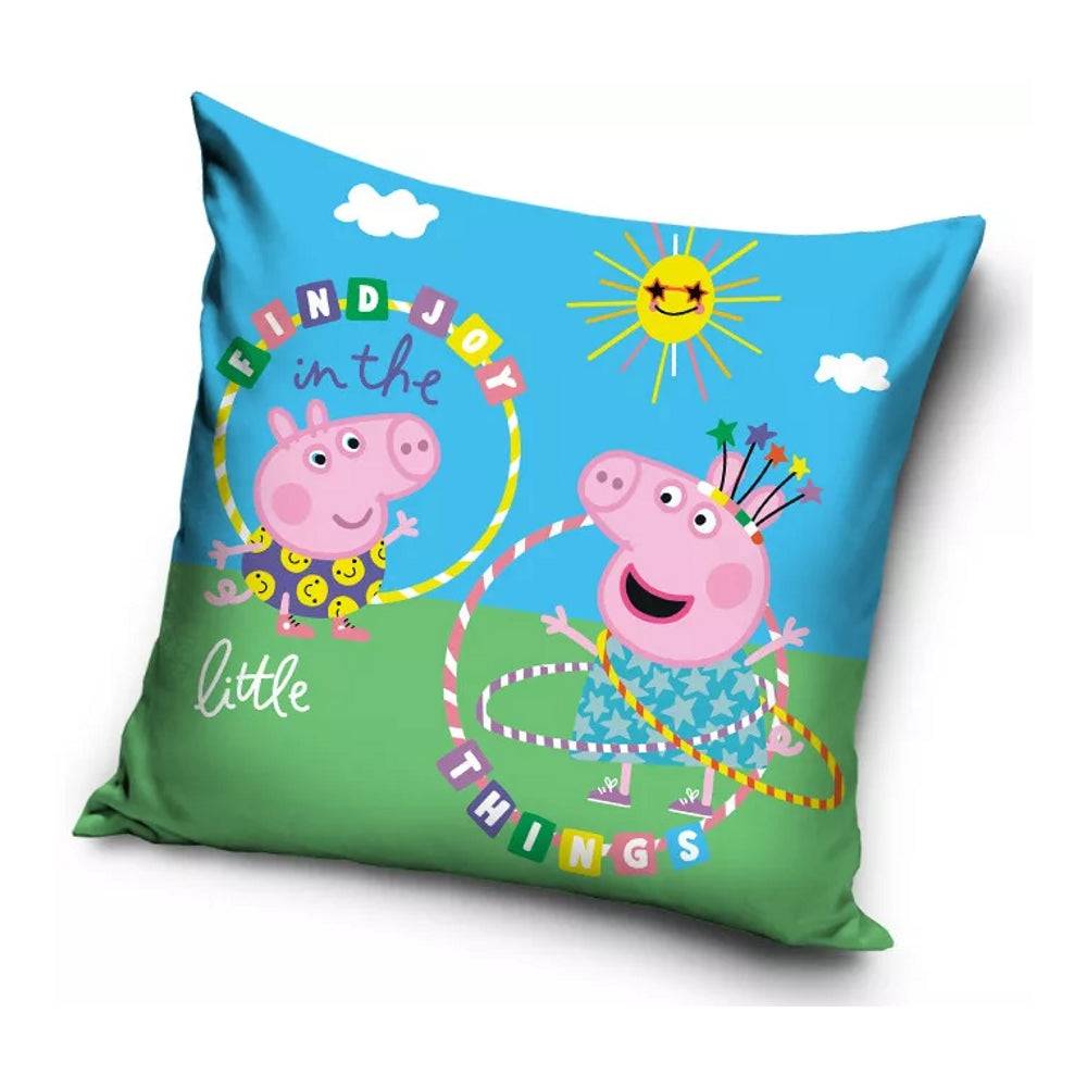 Lau Fashion Peppa Wutz Kopfkissenbezug Kissenbezug Kissenhülle Kinder Bett Sofa Logo 40x40cm