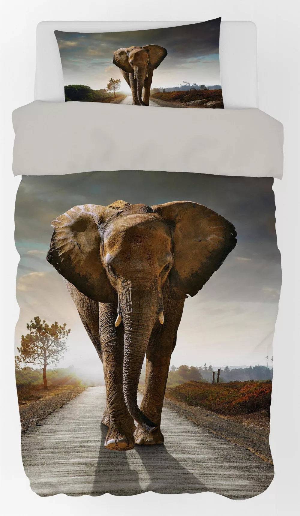 Lau Fashion Safari Tiere Wendebettwäsche Bettwäsche Set Bettbezug 140×200cm
