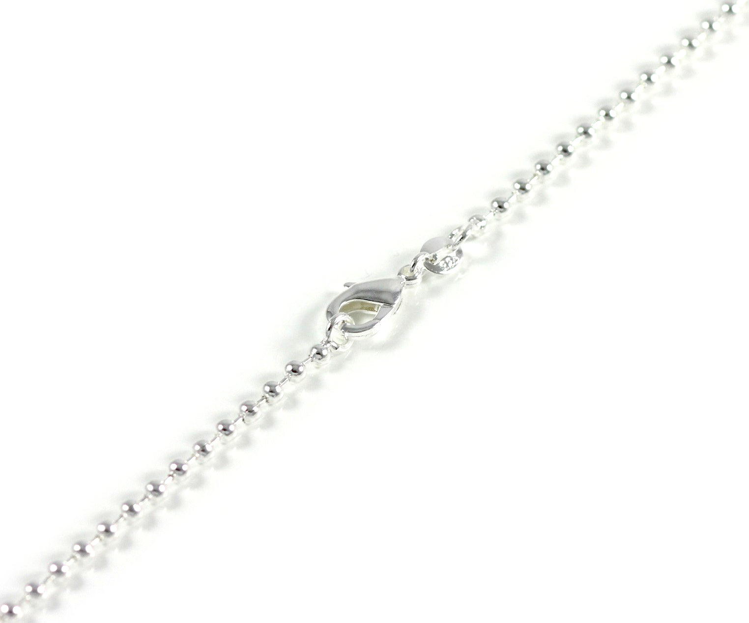 Lau Fashion Silber Rosenkranz Kette Herren Hals Jesus Kreuz Hip Hop Anhänger Ø 55mm