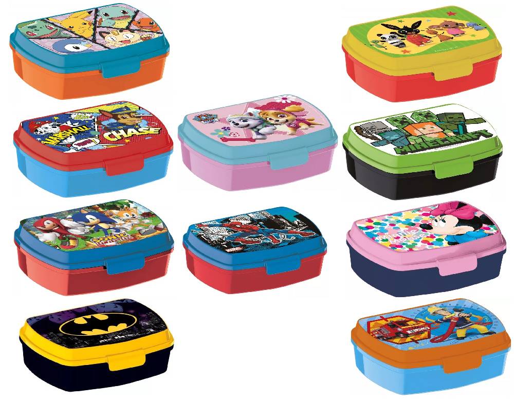 Lau Fashion Stor Brotdose Brotbüchse Disney Marvel Sandwich Lunch Box Set Schule Kinder 16x12cm - STF18974