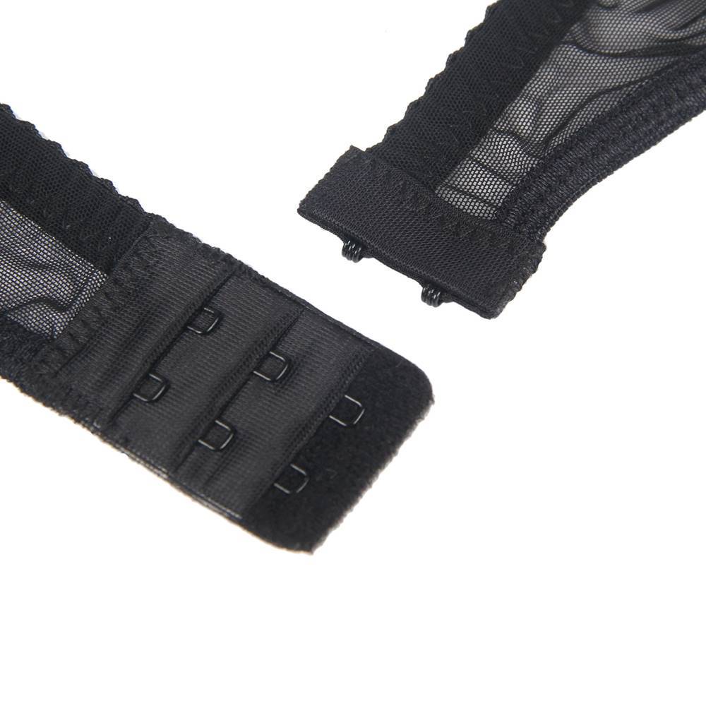 Lau Fashion Strumpfhalter Schwarz Strapsgürtel Unterwäsche Spitze Dessous Hüfthalter Strapse Slip S/XL