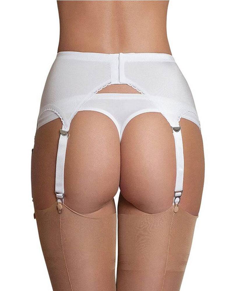 Lau Fashion Strumpfhalter Unterwäsche Strapsgürtel Dessous Hüfthalter Strapse Tanga S M L XL - P5182