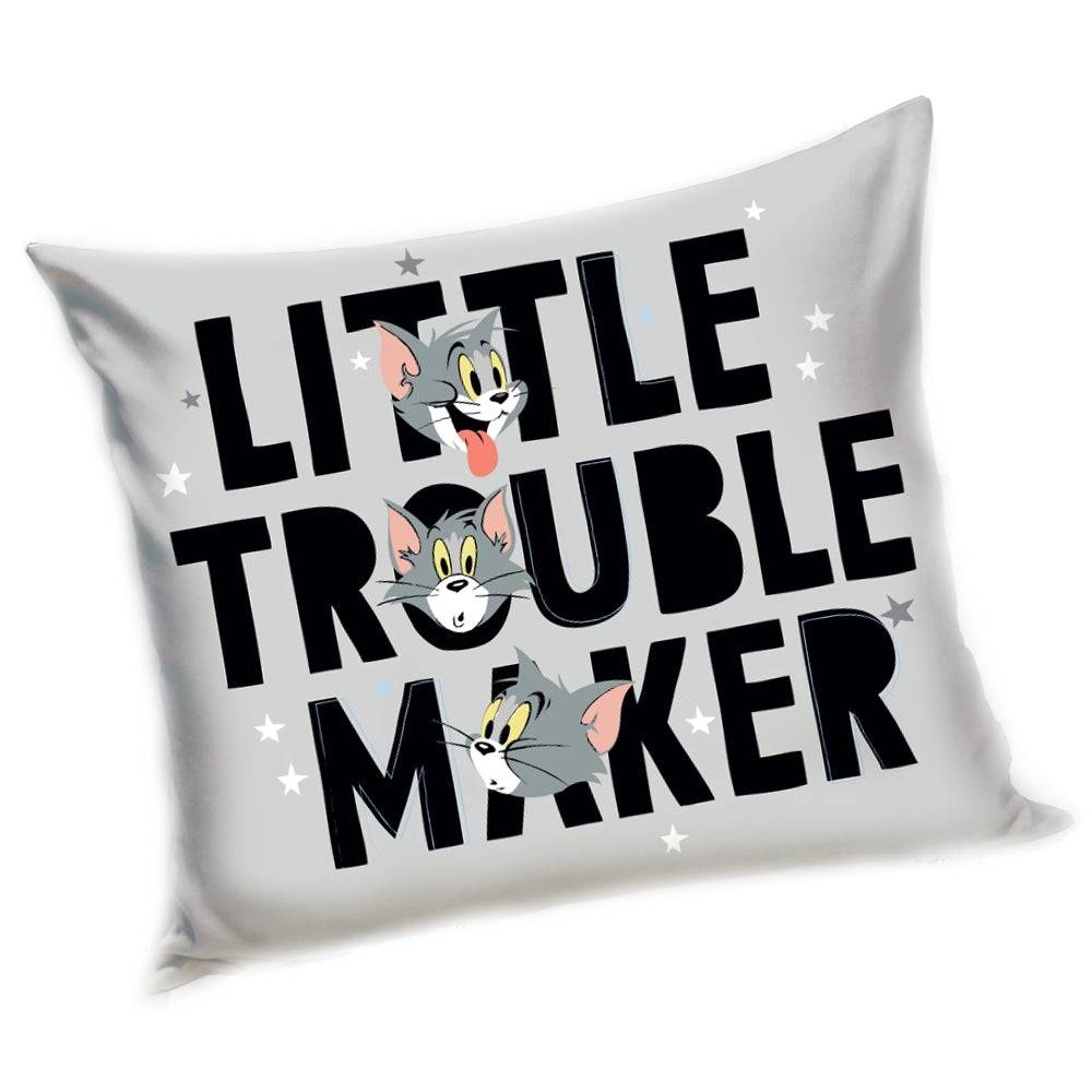 Lau Fashion Tom & Jerry Bettwäsche Set Katze Maus Baumwolle Wendebettwäsche Grau 140×200cm