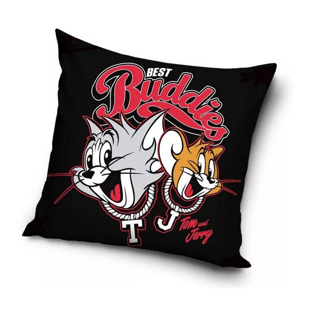 Lau Fashion Tom & Jerry Kissenbezug Best Buddies Kopfkissenbezug Kissenhülle 40x40cm