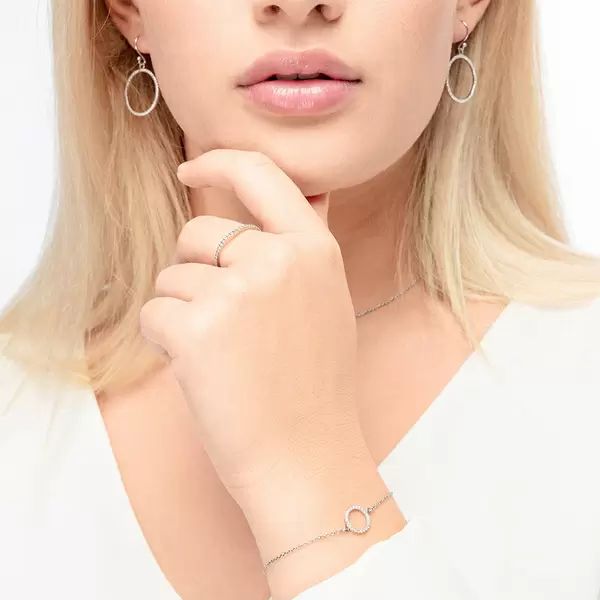 Leaf Jewelry Armband Circle Of Life, 925 Sterlingsilber