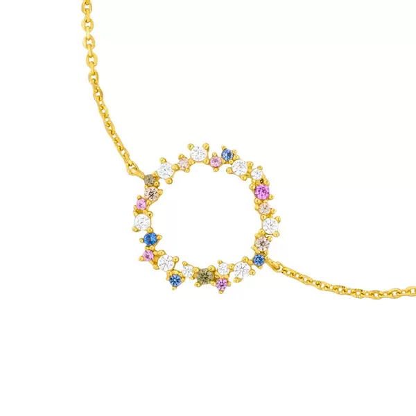 Leaf Jewelry Armkette CANDY, 18 K Gelbgold Vergoldet