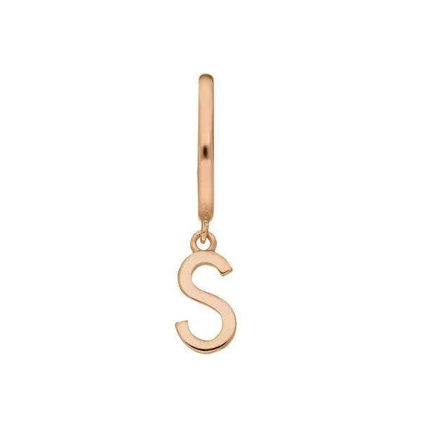 Leaf Jewelry Buchstaben Creole, 18 K Rosegold Vergoldet, B