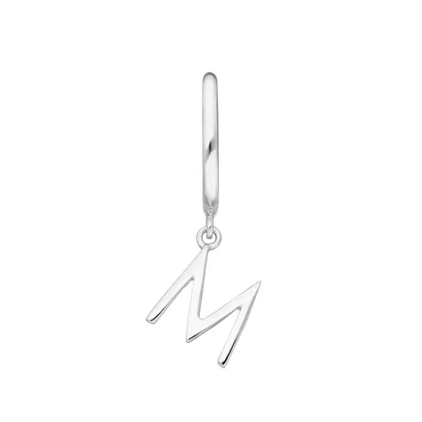 Leaf Jewelry Buchstaben Creole, 925 Sterlingsilber, A
