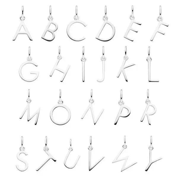 Leaf Jewelry Buchstaben Creole, 925 Sterlingsilber, A