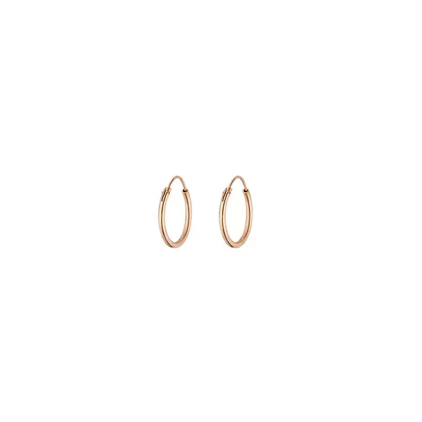 Leaf Jewelry Creole Pure, klein, 18 K Rosegold vergoldet