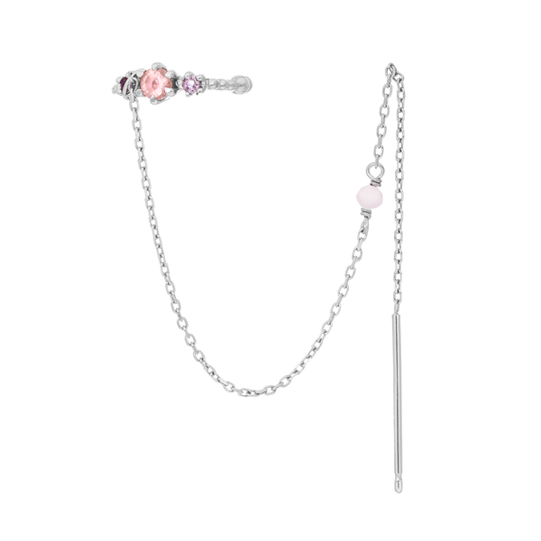 Leaf Jewelry Earcandy, Rosenquarz/Amethyst, 925 Sterlingsilber