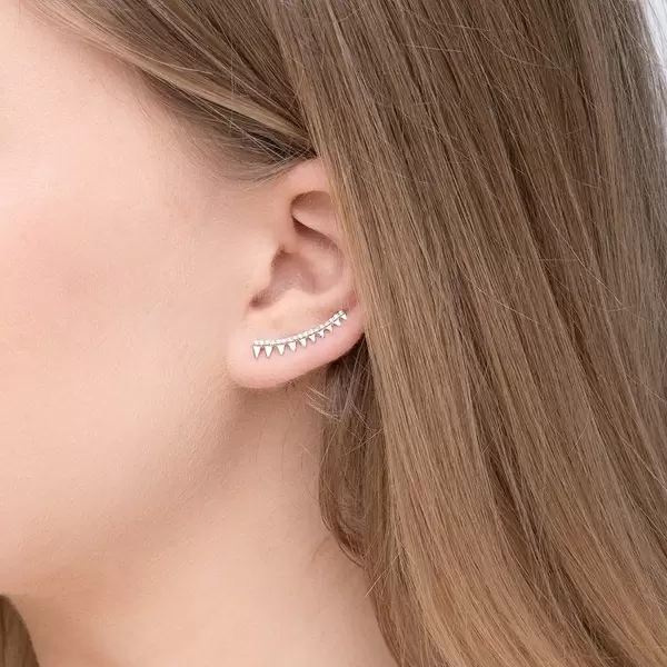 Leaf Jewelry Earclimber Memory II, 925 Sterlingsilber