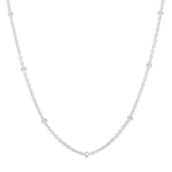 Leaf Jewelry Gliederkette Mit Kugeln, 55cm, 925 Sterlingsilber