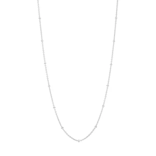 Leaf Jewelry Gliederkette mit Kugeln, 55cm, 925 Sterlingsilber