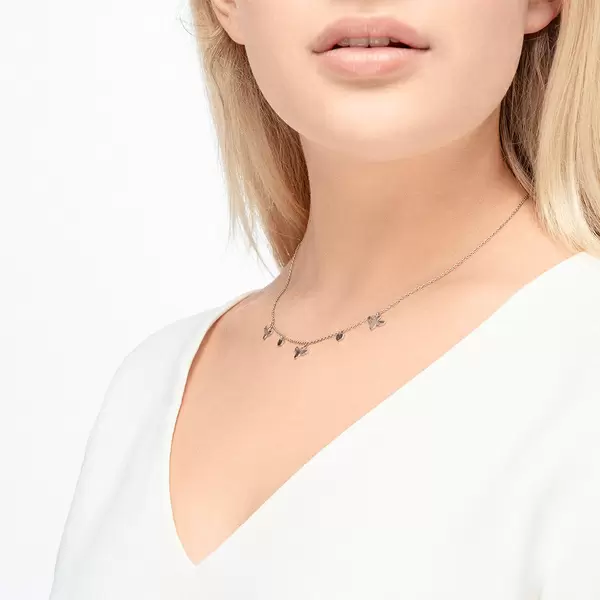 Leaf Jewelry Halskette Bee Happy Charms, 45cm, 925 Sterlingsilber