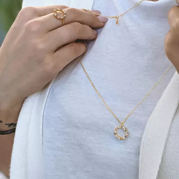 Leaf Jewelry Halskette CANDY, 18 K Rosegold Vergoldet