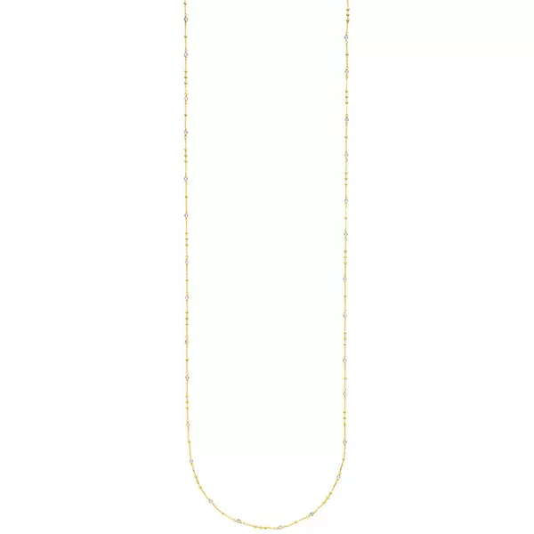 Leaf Jewelry Halskette Flying Gems, Labradorit, 90cm, 18 K Gelbgold Vergoldet