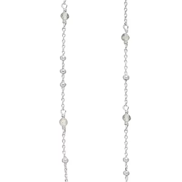 Leaf Jewelry Halskette Flying Gems, Labradorit, 90cm, 925 Sterlingsilber