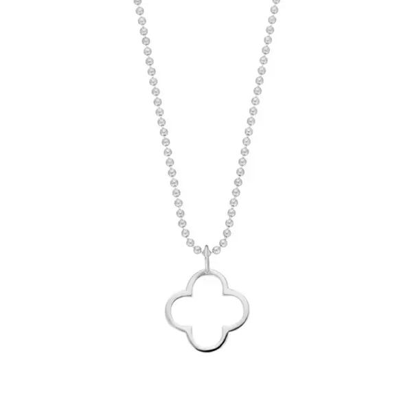 Leaf Jewelry Halskette GENTLE CLOVER, 14 K Weißgold