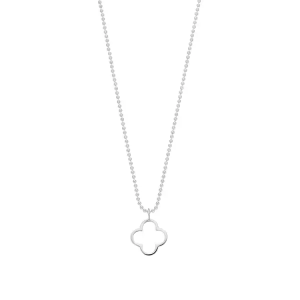Leaf Jewelry Halskette GENTLE CLOVER, 14 K Weißgold