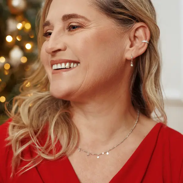 Leaf Jewelry Halskette Labradorit Stars, 18 K Rosegold Vergoldet