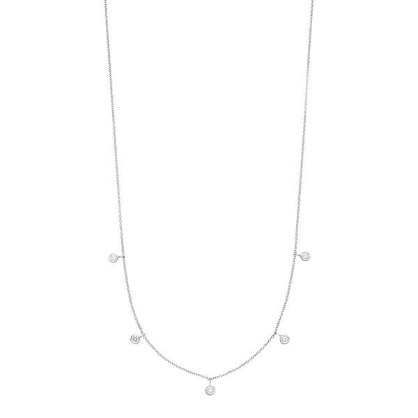 Leaf Jewelry Halskette "my First Diamond" Charms, 14 K Weißgold