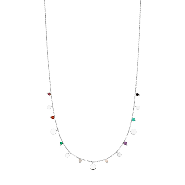 Leaf Jewelry Halskette Platelet Mix, 925 Sterlingsilber