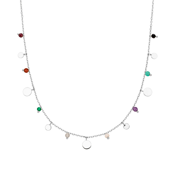 Leaf Jewelry Halskette Platelet Mix, 925 Sterlingsilber