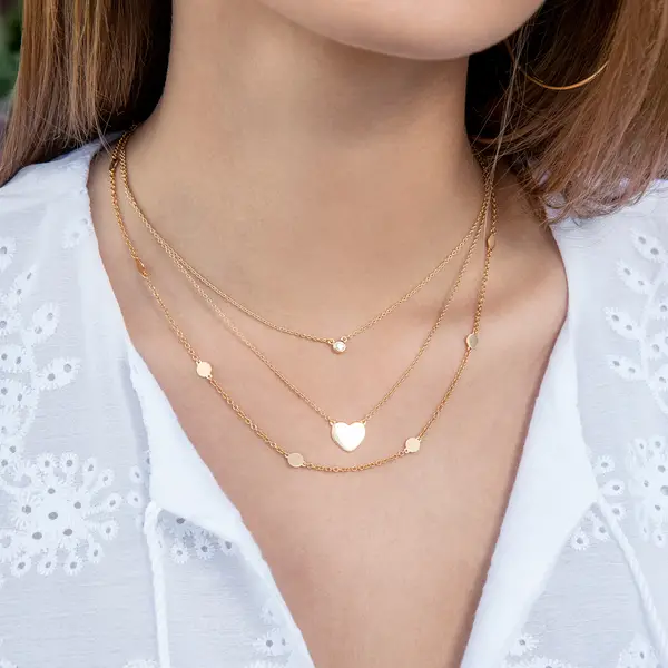 Leaf Jewelry Halskette Plättchen, Kurz, Rosegold Vergoldet