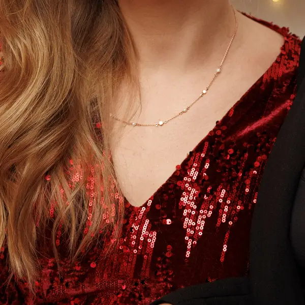 Leaf Jewelry Halskette Pure Mit Süßwasserzuchtperlen, 925 Sterlingsilber