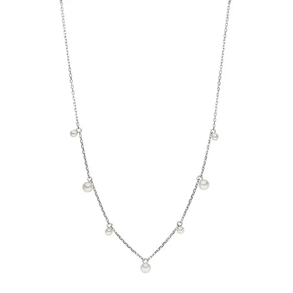 Leaf Jewelry Halskette Rain Drop, 925 Sterlingsilber, Perle