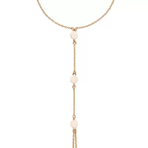 Leaf Jewelry Hand Chain Platelet, 18K Rosegold Vergoldet