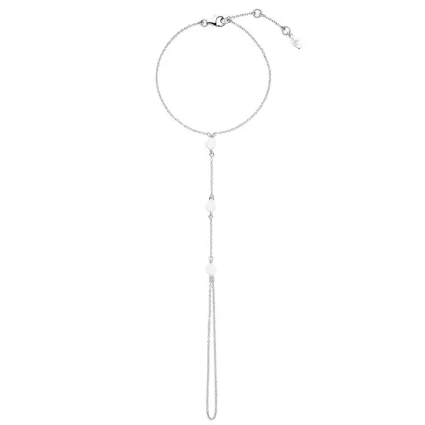 Leaf Jewelry Hand Chain Platelet, 925 Sterlingsilber