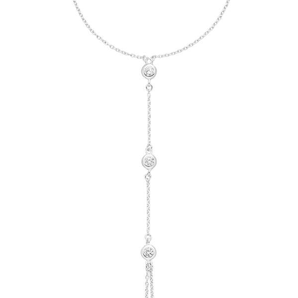 Leaf Jewelry Hand Chain Zirkonia, 925 Sterlingsilber