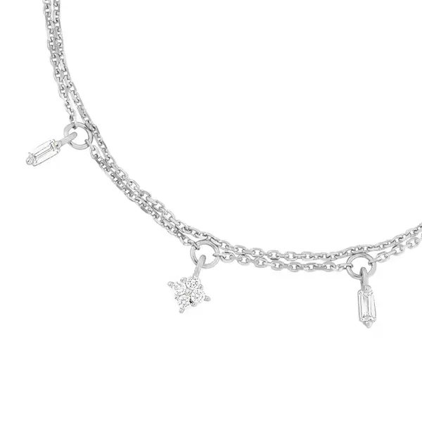Leaf Jewelry Armkette CRYSTAL, 925 Sterlingsilber