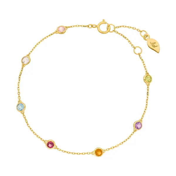 Leaf Jewelry Armkette Fine Gems, 14K Gelbgold