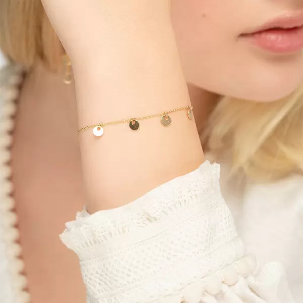 Leaf Jewelry Armkette Platelet, 14 K Gelbgold