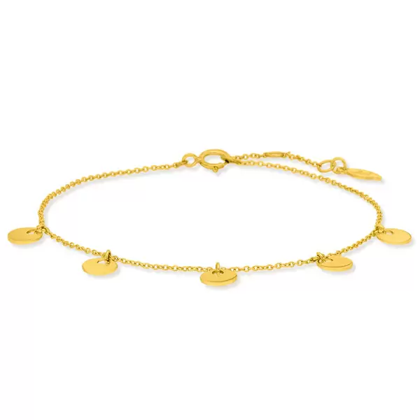 Leaf Jewelry Armkette Platelet, 14 K Gelbgold
