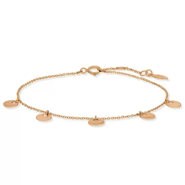 Leaf Jewelry Armkette Platelet, 14 K Rosegold