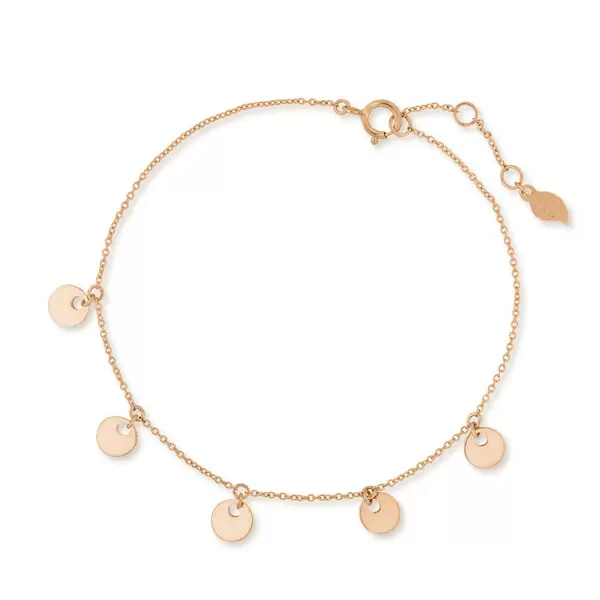 Leaf Jewelry Armkette Platelet, 14 K Rosegold