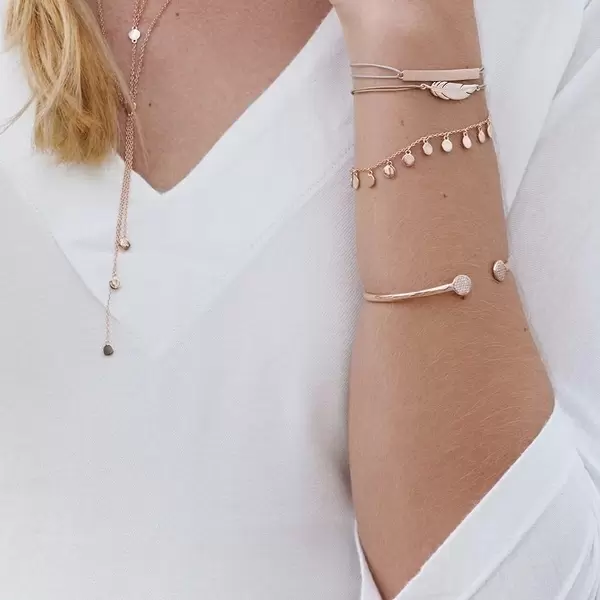 Leaf Jewelry Armkette Platelet, 925 Sterlingsilber