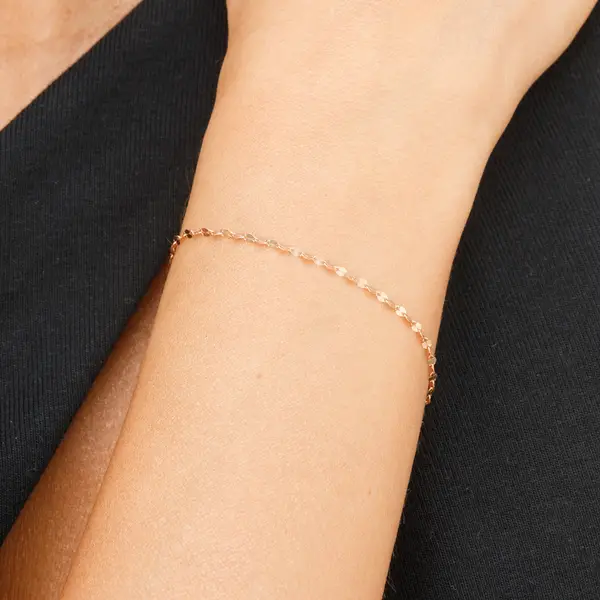 Leaf Jewelry Armkette Shiny Twist, 14K Rosegold