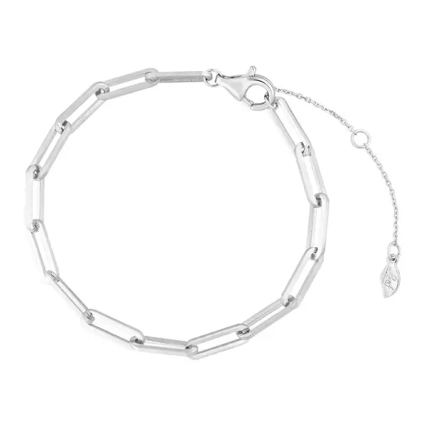 Leaf Jewelry Armkette Square, 925 Sterlingsilber