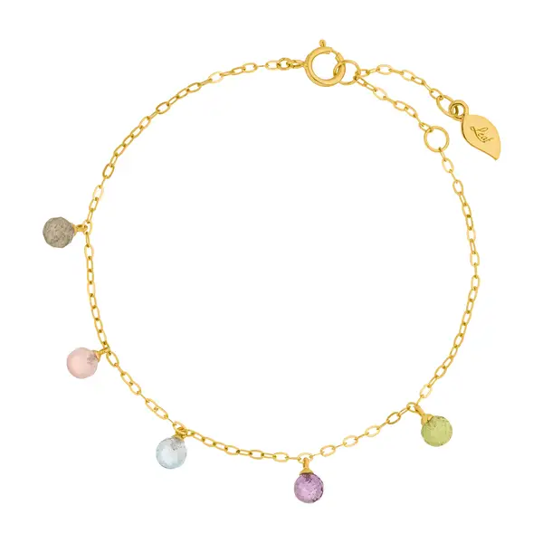 Leaf Jewelry Armkette Sweet Gems, 14K Gelbgold