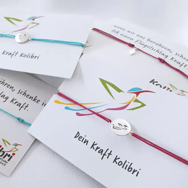 Leaf Jewelry Charity Armband KOLIBRI, Fuchsia