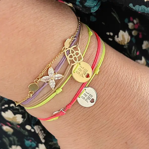 Leaf Jewelry Charity Besties Set GRL PWR, Silber